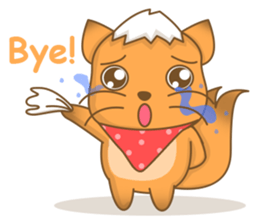 Big Tail the Orange Cat sticker #11422541