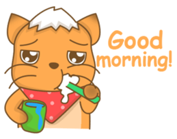 Big Tail the Orange Cat sticker #11422542