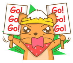 Big Tail the Orange Cat sticker #11422543