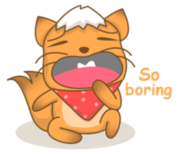 Big Tail the Orange Cat sticker #11422546