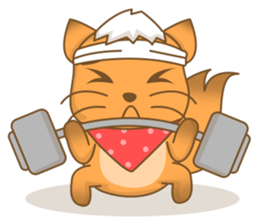 Big Tail the Orange Cat sticker #11422547