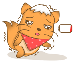 Big Tail the Orange Cat sticker #11422548