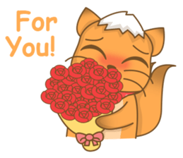 Big Tail the Orange Cat sticker #11422549