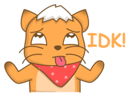 Big Tail the Orange Cat sticker #11422550