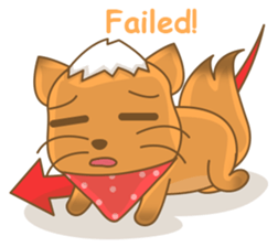 Big Tail the Orange Cat sticker #11422551