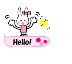 Surprised rabbit3 sticker #11422914