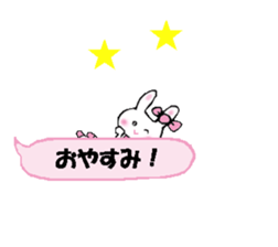 Surprised rabbit3 sticker #11422917