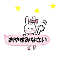 Surprised rabbit3 sticker #11422919