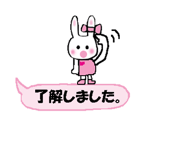 Surprised rabbit3 sticker #11422921