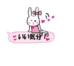 Surprised rabbit3 sticker #11422922