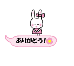 Surprised rabbit3 sticker #11422923