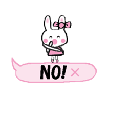 Surprised rabbit3 sticker #11422924