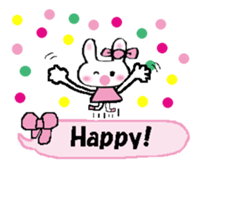 Surprised rabbit3 sticker #11422926