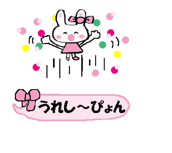 Surprised rabbit3 sticker #11422927