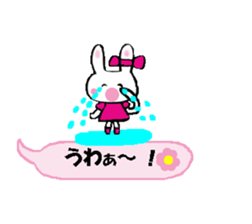 Surprised rabbit3 sticker #11422928