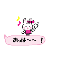 Surprised rabbit3 sticker #11422929