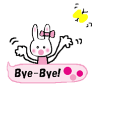 Surprised rabbit3 sticker #11422930