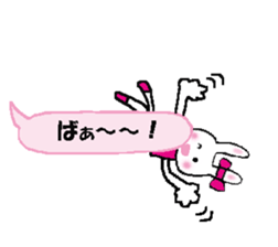 Surprised rabbit3 sticker #11422935