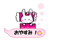 Surprised rabbit3 sticker #11422940