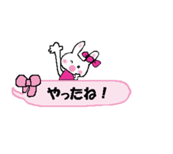 Surprised rabbit3 sticker #11422943