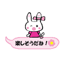 Surprised rabbit3 sticker #11422949