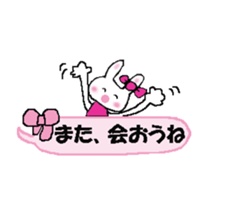 Surprised rabbit3 sticker #11422951