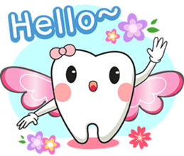 Happy Angle Tooth sticker #11423192