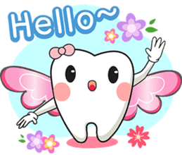 Happy Angle Tooth sticker #11423192