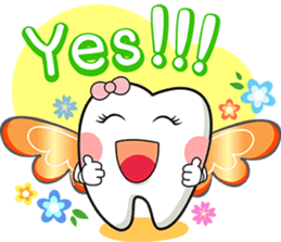 Happy Angle Tooth sticker #11423193