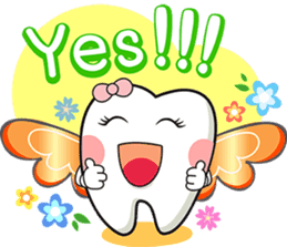 Happy Angle Tooth sticker #11423193