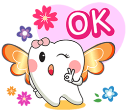 Happy Angle Tooth sticker #11423195