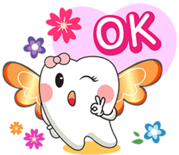 Happy Angle Tooth sticker #11423195