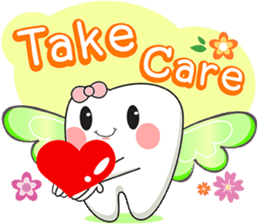 Happy Angle Tooth sticker #11423199