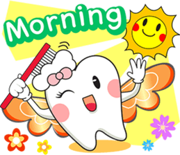 Happy Angle Tooth sticker #11423205