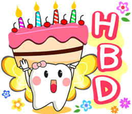 Happy Angle Tooth sticker #11423207