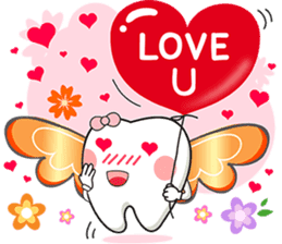 Happy Angle Tooth sticker #11423208