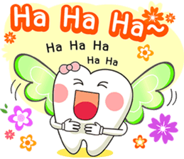 Happy Angle Tooth sticker #11423210
