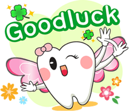 Happy Angle Tooth sticker #11423216