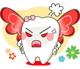 Happy Angle Tooth sticker #11423219