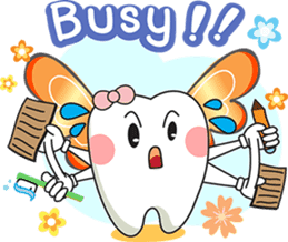 Happy Angle Tooth sticker #11423223