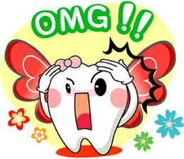 Happy Angle Tooth sticker #11423224