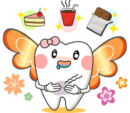 Happy Angle Tooth sticker #11423229