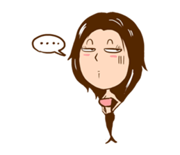 Spicy lady monster sticker #11423593