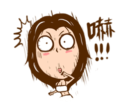 Spicy lady monster sticker #11423606