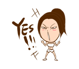 Spicy lady monster sticker #11423612