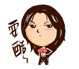 Spicy lady monster sticker #11423614