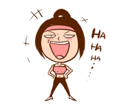 Spicy lady monster sticker #11423616