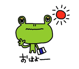 dairly life of a tree frog. sticker #11423656