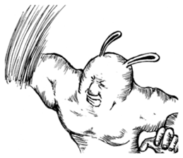 Something Sucks Rabbit In search of love sticker #11424886