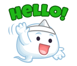 Happy Friendly Ghost sticker #11425758